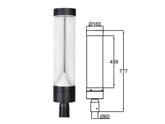 3030 Dış LED Manzara Işıkları Anti UV Elektrostatik Toz püskürtme