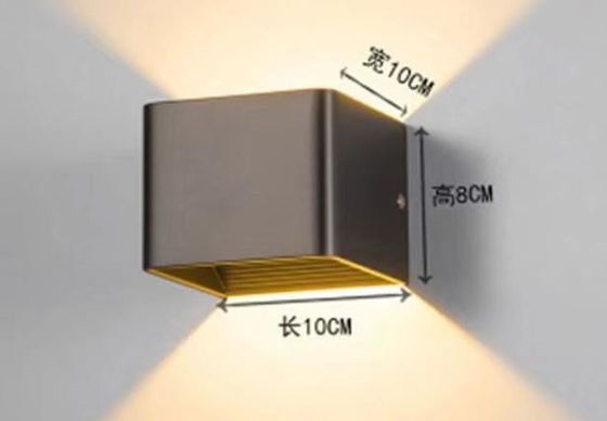 220V Dış LED Duvarlı Işıklar, Su geçirmez Yukarı ve Aşağı Işıklar Güneş Şarjı